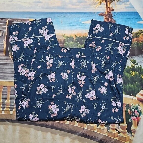 Rebecca‎ Taylor Emila Floral High Waist Silk Blend Pants Teal Size 6 New - Picture 5 of 8